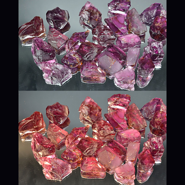 Grape garnet Rhodolite rough 17.88 gr.