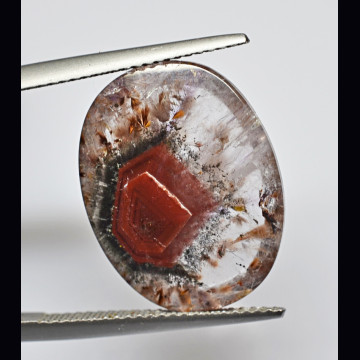 Quarzo ematoide + ametista e goetite 9.59 ct.