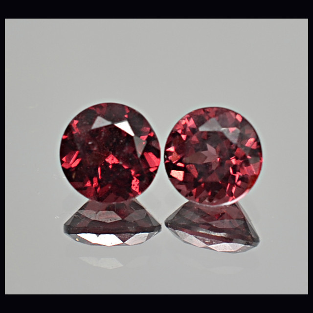 Rhodolite pair 1.26 ct.