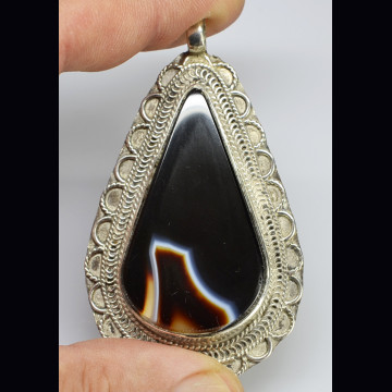 Pendente sardonice in argento 21.27 gr.