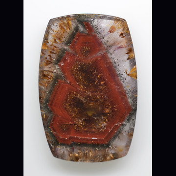 Quarzo ematoide + ametista e goetite 40.92 ct.
