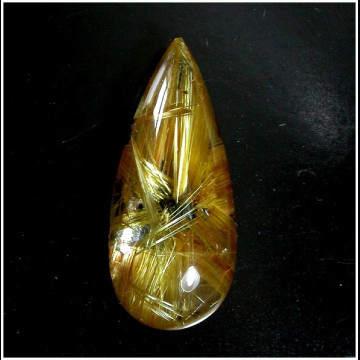 Quarzo rutilato stellato ,goccia ct.17.37