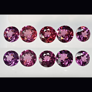 Grape garnet lot 5 pcs.  2.73 ct.
