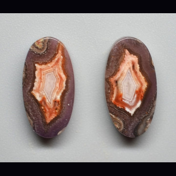Agata Purple Passion coppia 5.01 ct.