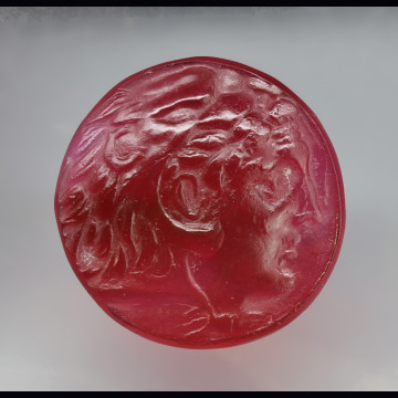 Glass cameos-intaglios Alexander 21.22 ct.